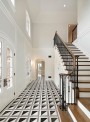 Patterned --and-- Statement Black/Dark Grey Medium Format 260x410 - 595x595 Porcelain for Wall/Floor; Finish - Natural