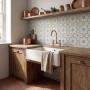 Willowbrook Marie Blue Porcelain Wall & Floor Tile 150x150mm
