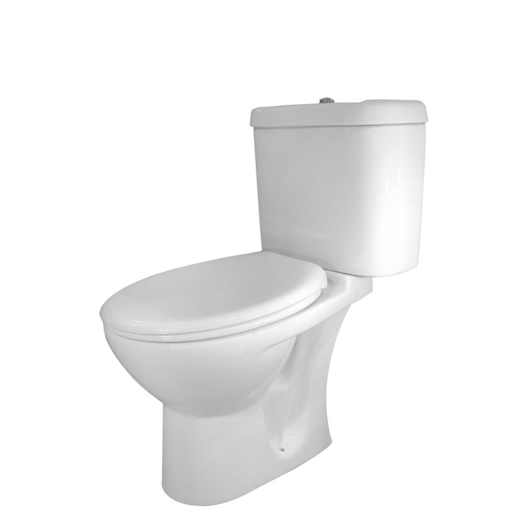 Modern Comfort Height Close Coupled Toilet Pan