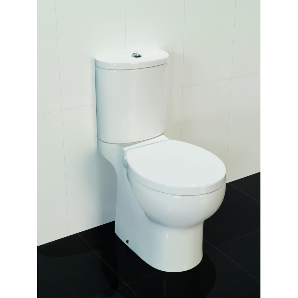 Solo Edge Close Coupled Toilet Pan