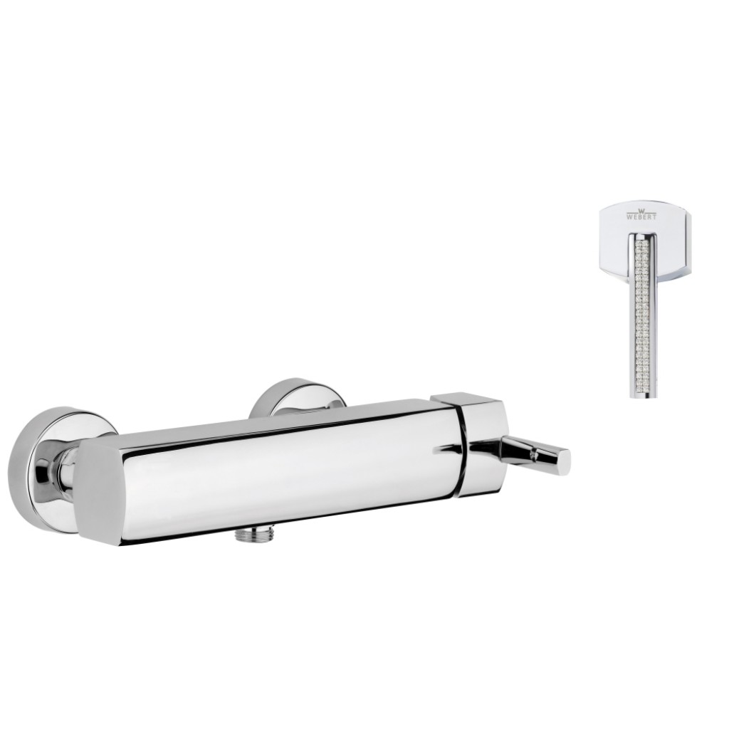 Innova Crystal Single Lever Bar Shower Mixer N&C Tiles and Bathrooms