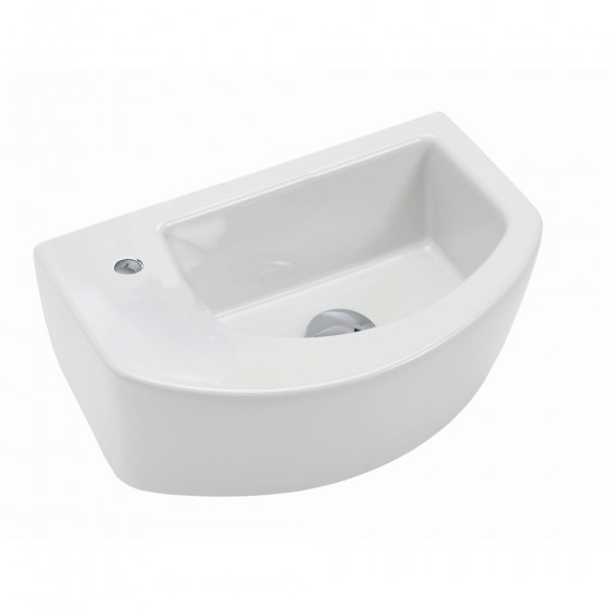Enthuse Cloakroom Basin 1 Tap Hole, Left Hand 400