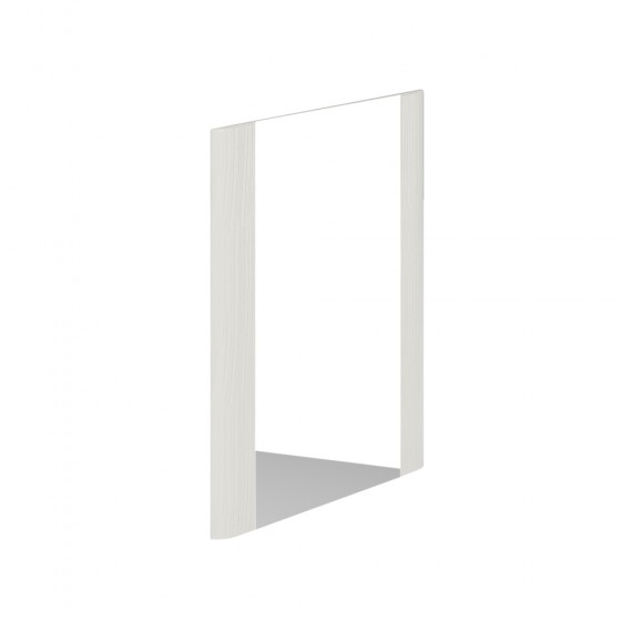 Cuban Rectangular Mirror White Wood 600x450mm