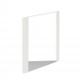 Cuban Square Mirror White Wood 600x600mm