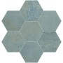 Utopia Hex Mint Porcelain Wall and Floor Tile 150x170mm