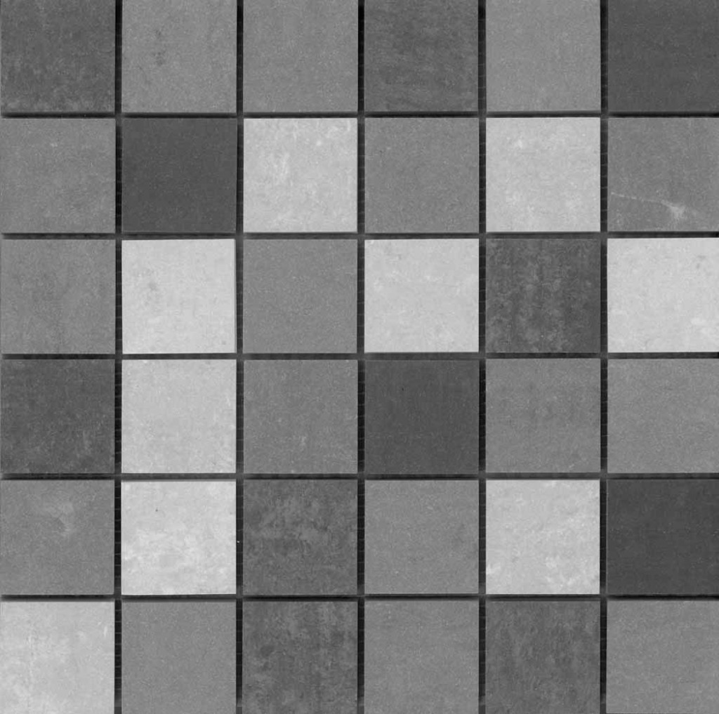 Grey Mix Porcelain Mosaic 300x300 Sheet N&C Tiles and Bathrooms