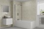 Multipanel Classic Shower Panel Grey Marble (M139) 2400 X 1200 X 11mm Unlipped