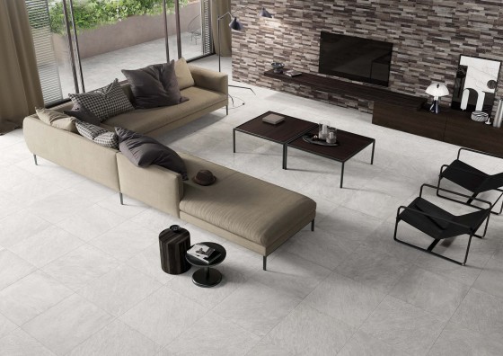 Quarzi White Rectified Porcelain Floor and Wall Tile 600x600mm