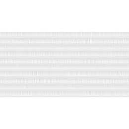 Uptown White Ribbed Decor Ceramic Wall Tile 310x610mm