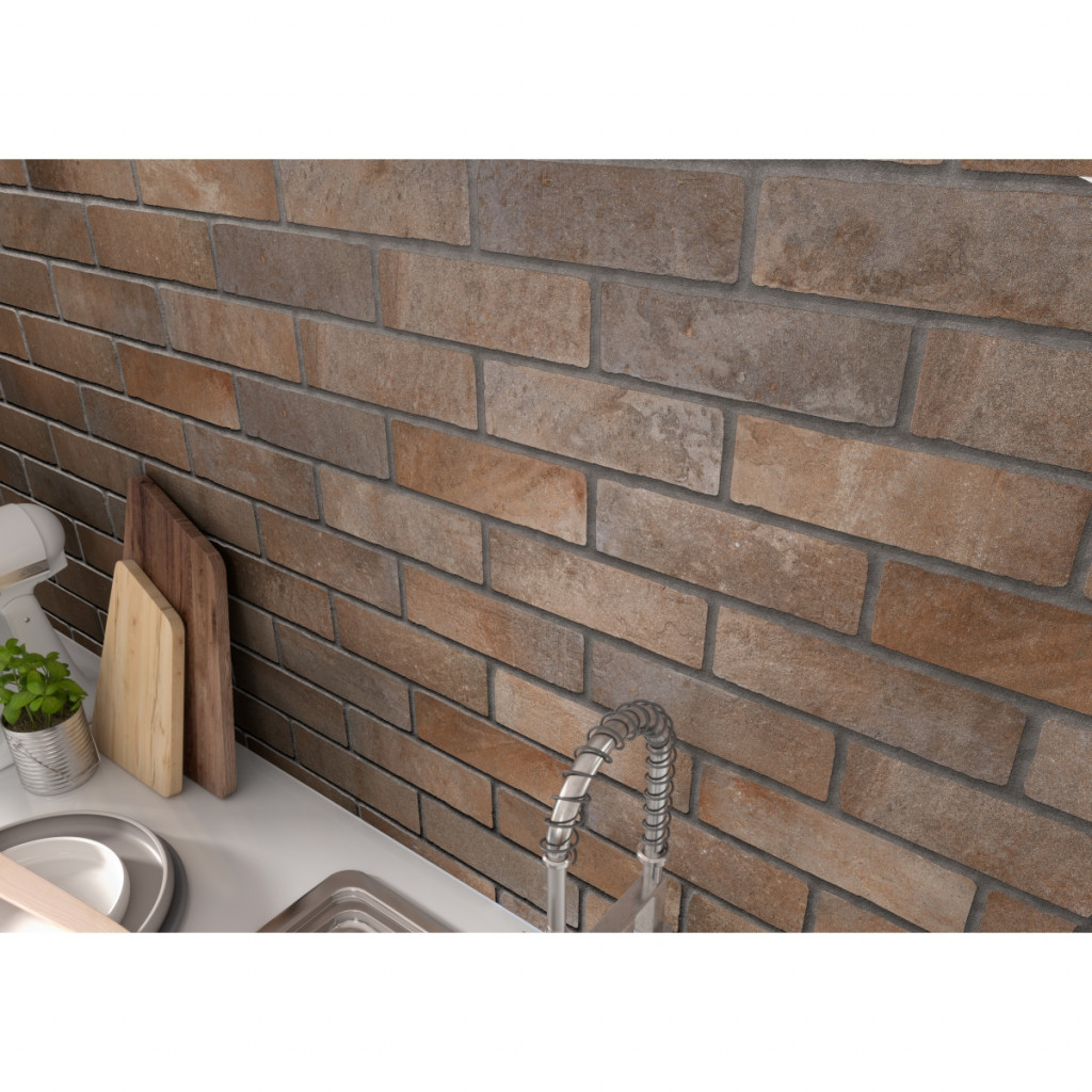 Firenze Cotto Porcelain Wall Tile 75x250mm | N&C Tiles and Bathrooms