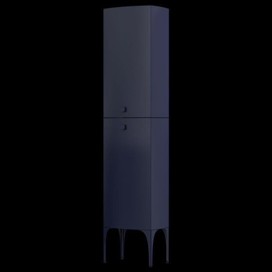 Wimborne Wall Hung 2 Door Column Unit 47cm Matt Blue