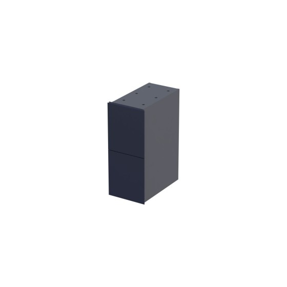 Wimborne Wall Hung 2 Drawer Infill Unit 24cm Matt Blue