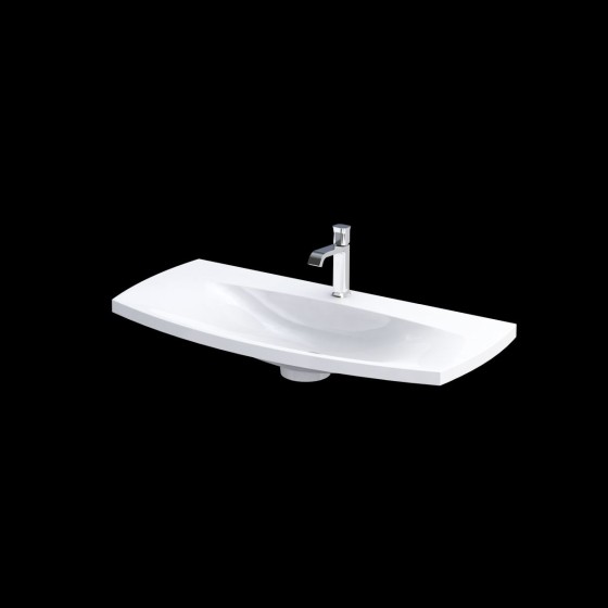 Wimborne Wall Hung 1 Taphole Washbasin 102cm Gloss