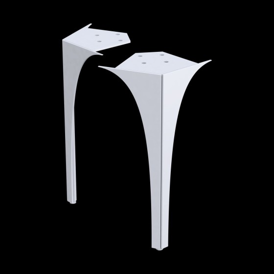 Wimborne Front Legs To Suit 62cm Unit Pack Of 2 Gloss White