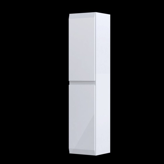 Rectory Wall Hung 2 Door Column Unit 35cm Gloss White