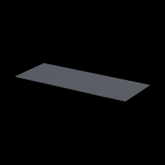 Rectory/Enchant Worktop 120cm Gloss Graphite