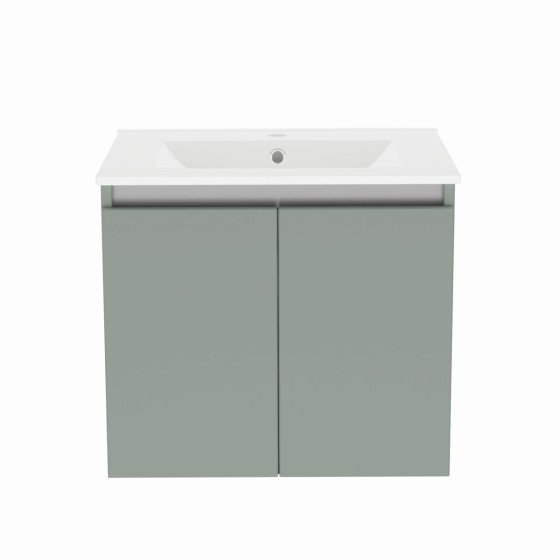Gloucester Wall Hung 60cm 2 Door Basin Unit Sage Green