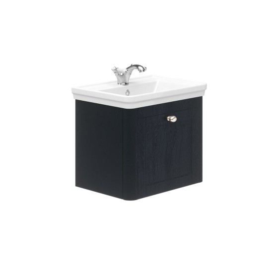 Heritage Wall Hung 50cm 1 Drawer Unit Indigo Ash