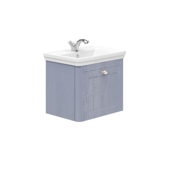 Heritage Wall Hung 50cm 1 Drawer Unit Denim Ash