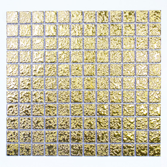 Mosaic Ritz Gold Ceramic Wall Tile 330x302mm