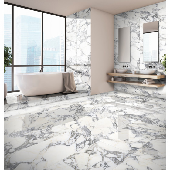 Lavish AN3 Araberque Nero Porcelain Floor and Wall Tile 600x1200x10mm