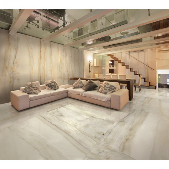 Lavish AH5 Soft Grey Onyx Porcelain Floor and Wall Tile 600x1200x10mm