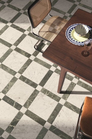 Olympia Carrara Marble Porcelain Wall & Floor Tile 75x75mm