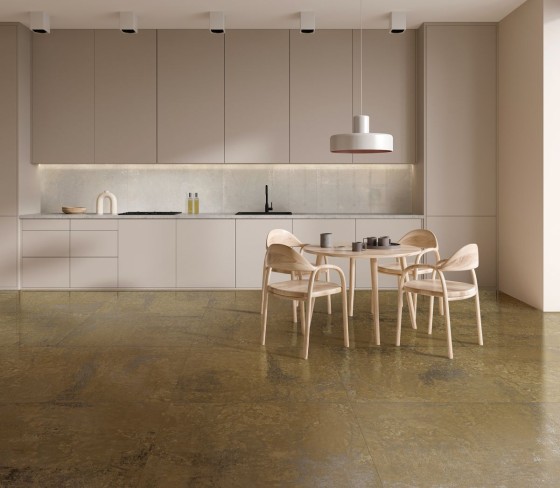 Illusion Brass Porcelain Wall & Floor Tile 500x1000mm