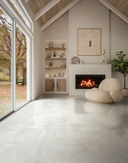 Illusion White Porcelain Wall & Floor Tile 500x1000mm