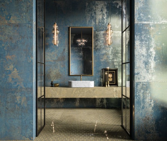 Illusion Turquoise Porcelain Wall & Floor Tile 500x1000mm