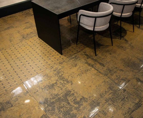 Illusion Brass Stamp Decor Porcelain Wall & Floor Tile 500x1000mm