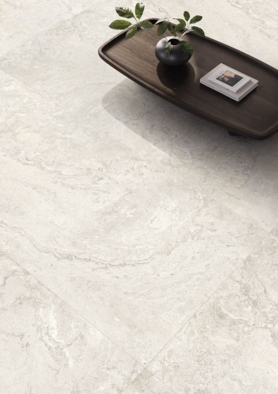 Fleur De Lis White Varied Porcelain Matt Wall & Floor Tile 600x1200mm