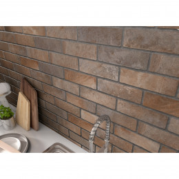 Firenze Cotto Porcelain Wall and Floor Tile 75x250mm