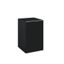 Look Wall Hung Base Unit 40cm 1 Door Matt Black with Black Handle