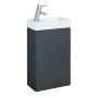 Plan Anthracite Gloss 40cm Wall Hung Cloakroom Unit Incl Basin