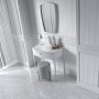 Wimborne Framed Mirror 50cm Gloss White