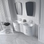 Modern White Up to 400mm  for ; Finish - Gloss