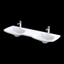 Wimborne Wall Hung 1 Taphole Double Washbasin 144cm Gloss