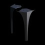 Wimborne Front Legs To Suit 62cm Unit Pack Of 2 Gloss Black