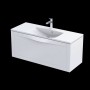 Enchant Wall Hung 1 Drawer Basin Unit 120cm Matt White