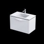 Enchant Wall Hung 1 Drawer Basin Unit 80cm Matt White