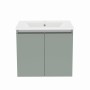Gloucester Wall Hung 60cm 2 Door Basin Unit Sage Green
