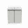 Gloucester Wall Hung 50cm 2 Door Basin Unit Pearl Grey