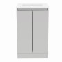 Gloucester Floor Standing 50cm 2 Door Basin Unit Pearl Grey
