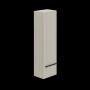 Ivy 35cm Wall Hung 1 Door Column Unit White Halifax Oak