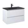Sussex 80cm 1 Tap Hole Basin Matt Black