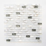 Finishing Touches White Small Format 150x150 - 250x400 Glass for Wall; Finish - Satin/Semi Polished