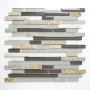 Finishing Touches Ivory/Cream/Beige Small Format 150x150 - 250x400 Glass for Wall; Finish - Satin/Semi Polished