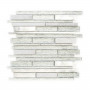 Finishing Touches Grey/Silver Small Format 150x150 - 250x400 Glass for Wall; Finish - Satin/Semi Polished