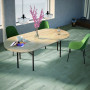 Wood Effect Grey/Silver Large Format Over 600x600 Porcelain for Wall/Floor; Finish - Natural